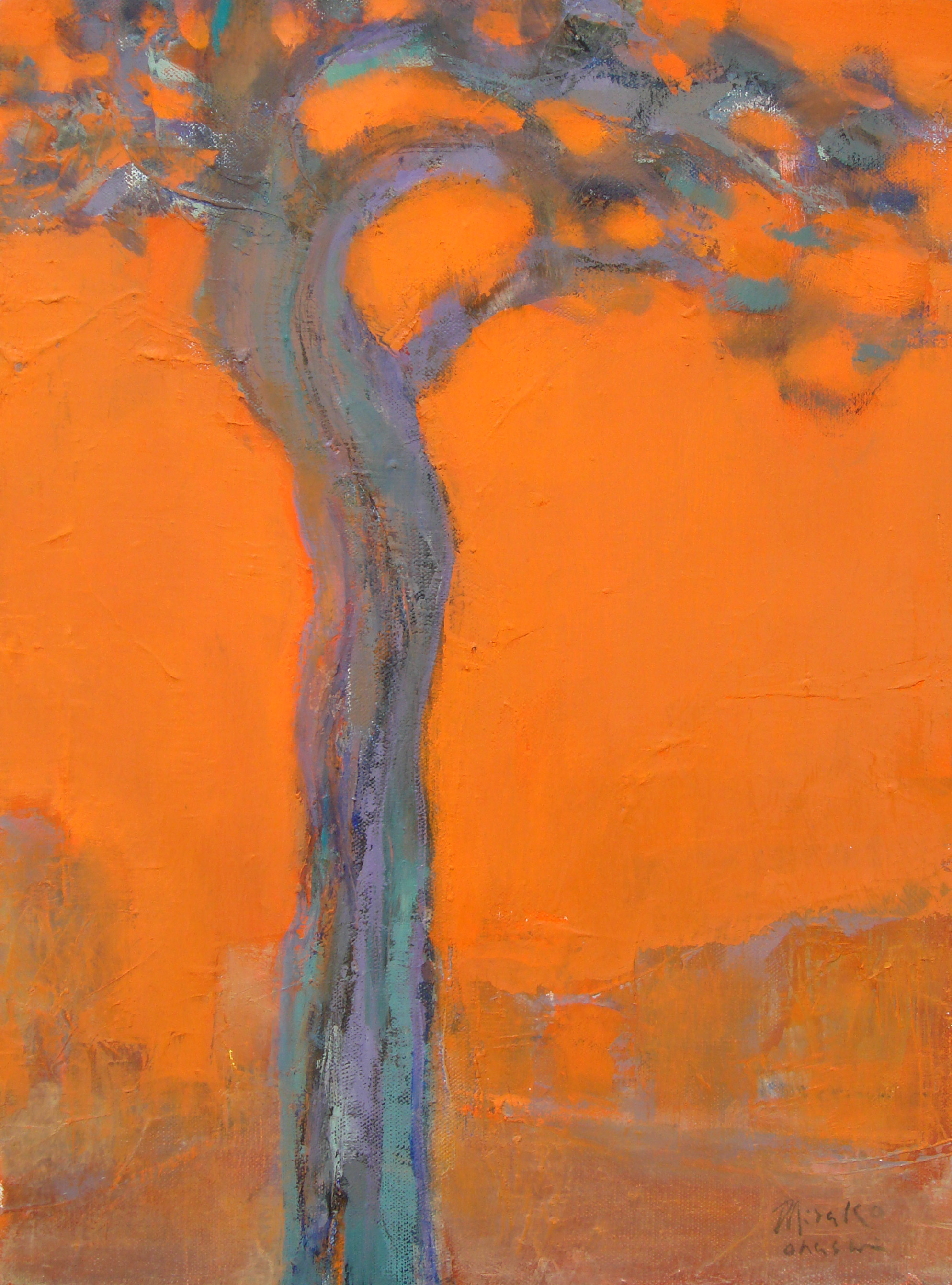 The tree in the orange